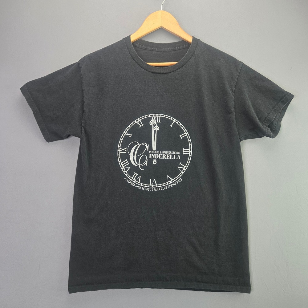 Cinderella T-Shirt Alhambra HS Drama Club 2023 Medium Black Theater Graphic Tee